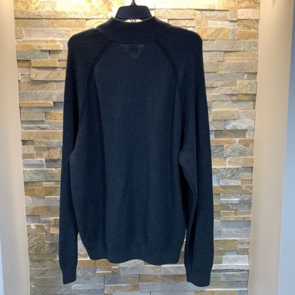 Tailor Vintage Birdseye Reversible 1/4 Zip Knit - Picture 5 of 5